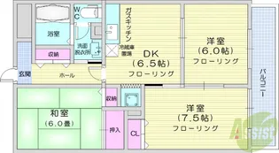 メゾンドール貴富称【3階】の間取り