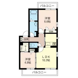 グリーンハイム【1階】の間取り