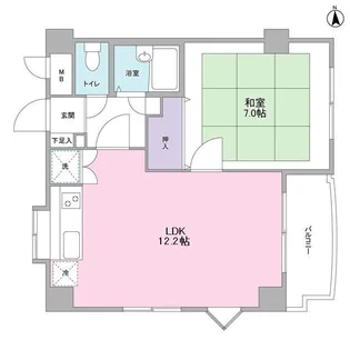 ウィライブ小杉【3階】の間取り