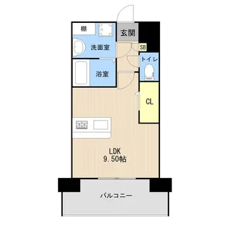 LIBTH九品寺III【5階】の間取り