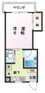 小島ハイツ2号【1】【1階】の間取り