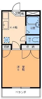 ファミール北代II【3階】の間取り