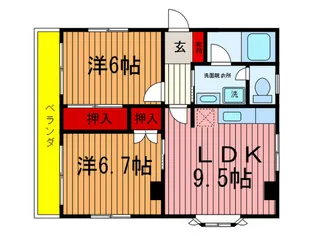 ガ-デンハウス舟渡の間取り