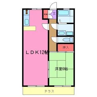 友和ハイツ【1階】の間取り