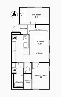 CREAL清澄白河【2階】の間取り