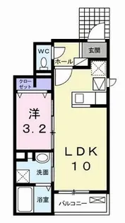 ヴィラ・フローラII【1階】の間取り