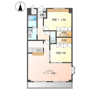 Lucas Isahaya【3階】の間取り