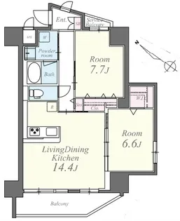 シャルマンミューズ【11階】の間取り