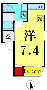 ボニート・フレッサ【1階】の間取り