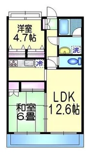 マンション サン【5階】の間取り