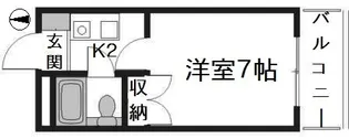 パレグレース仁保【1階】の間取り