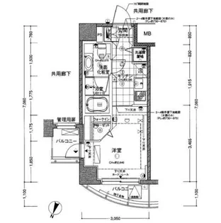 アーバンファースト神楽坂【6階】の間取り