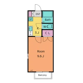宇緒夢壱番館(ウオムイチバンカン)【2階】の間取り