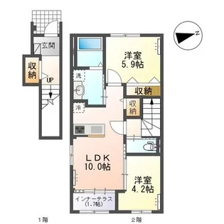 シェリール【2階】の間取り