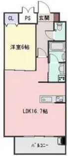 エーデルワイス西原【1階】の間取り