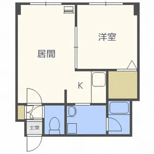 ブランノワールAMJ815【4階】の間取り