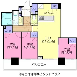 宇都宮PEAKS【20階】の間取り