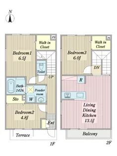 DUO COURTの間取り