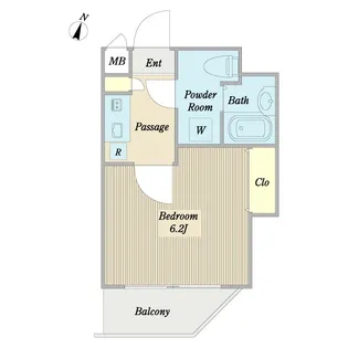 コージーコート下総中山【4階】の間取り