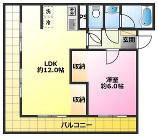 ラコスタ新丸子【4階】の間取り