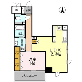 FINE FLATS S【3階】の間取り