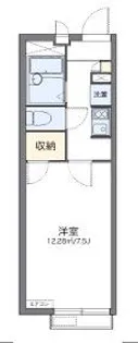 レオパレスさくら2【2階】の間取り