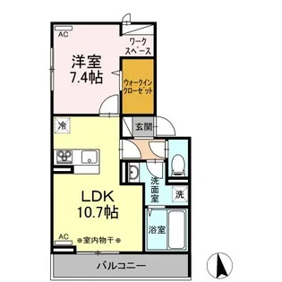 フロレゾン【3階】の間取り