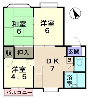 パストラールE【2階】の間取り