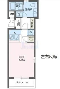 ドルフィン西新宿【4階】の間取り