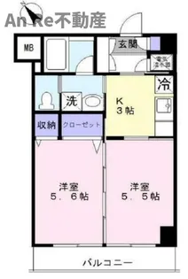 ザ イースト スクエア【5階】の間取り