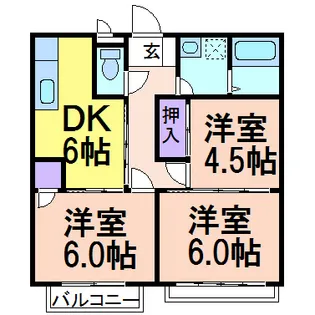 レジデンス大森 B【1階】の間取り