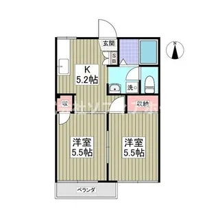 メゾンSANWAII【2階】の間取り