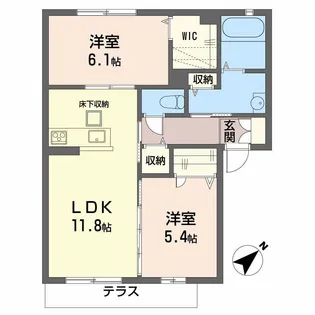 Groovin’ Life 匠【1階】の間取り