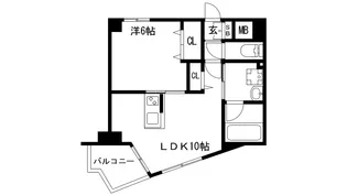 プリオーレ神戸大開通【3階】の間取り