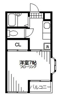 ハイツプリズムA棟【1階】の間取り