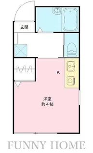 ハウス青木【1階】の間取り