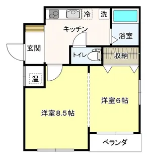 giovane~ジョーヴァネ~【2階】の間取り