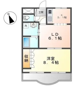 花町コマ【3階】の間取り