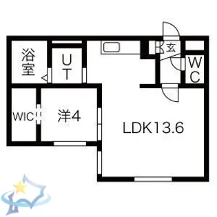 POEM南8条【2階】の間取り