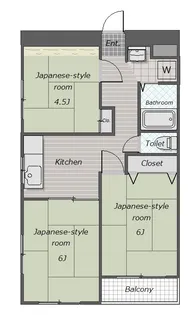 原島マンション【3階】の間取り