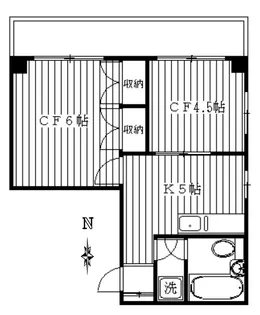 エリカビル【6階】の間取り