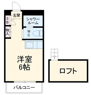 パーセク稲田堤【1階】の間取り