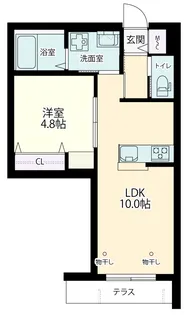 エルム桜山【1階】の間取り