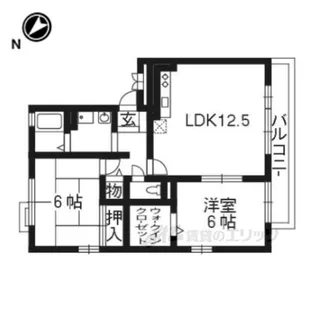 リビングタウン梅美台B棟【2階】の間取り