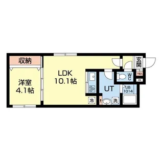 カサヴェルデ幌平橋【4階】の間取り