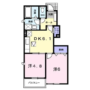 ドゥ ロンタン I【1階】の間取り
