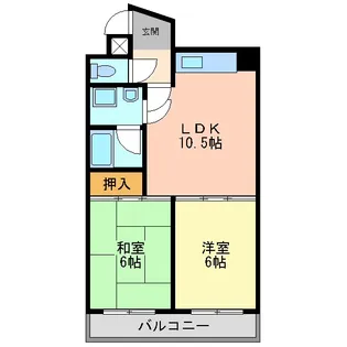 ヴィラエスポワール【2階】の間取り