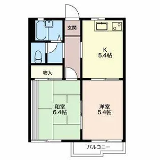 ハイツボンパパ A【2階】の間取り