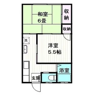 ハイツ下原【1階】の間取り
