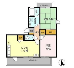 トリニシティ 壱番館【1階】の間取り